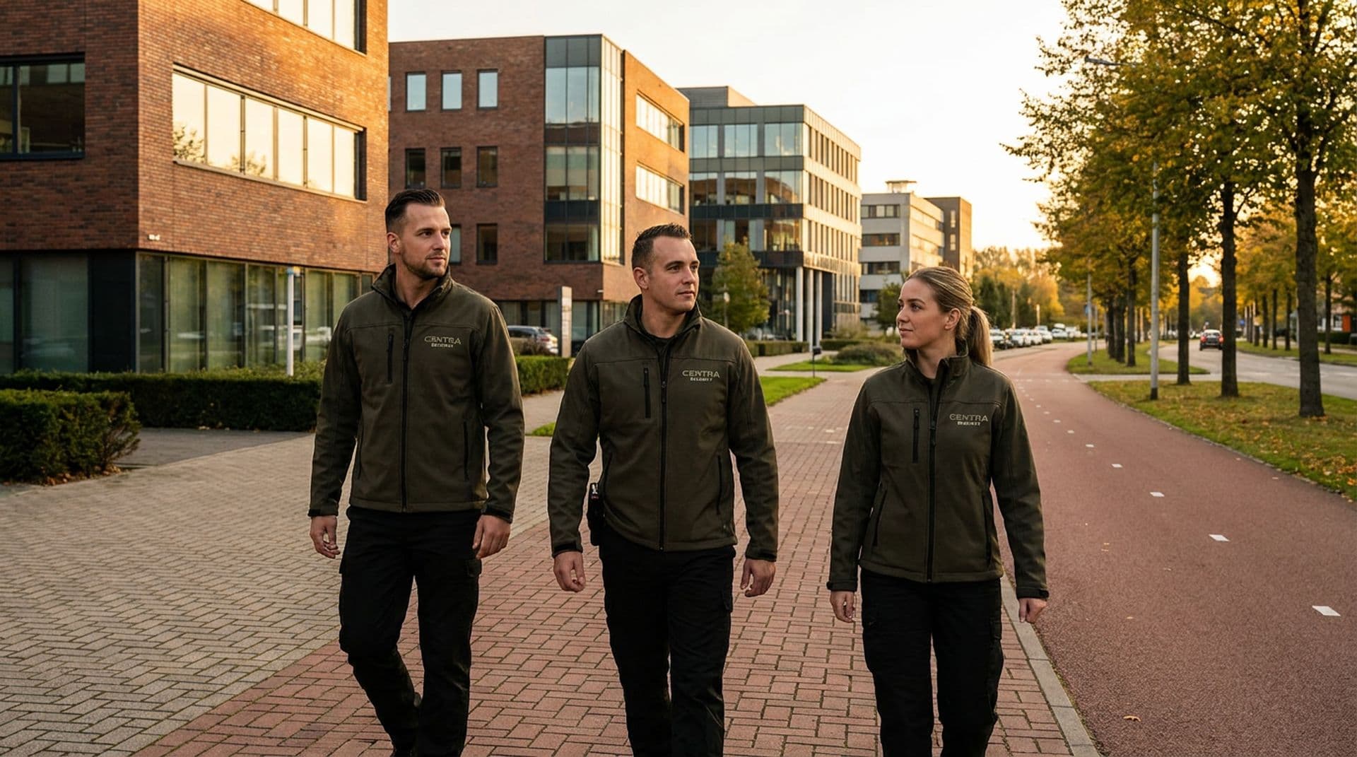 Team van Centra Security onderweg naar een opdracht